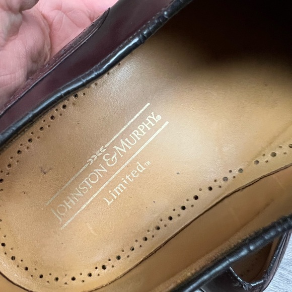 Johnston & Murphy Burgundy Wingtip Oxfords 11 D main image 5